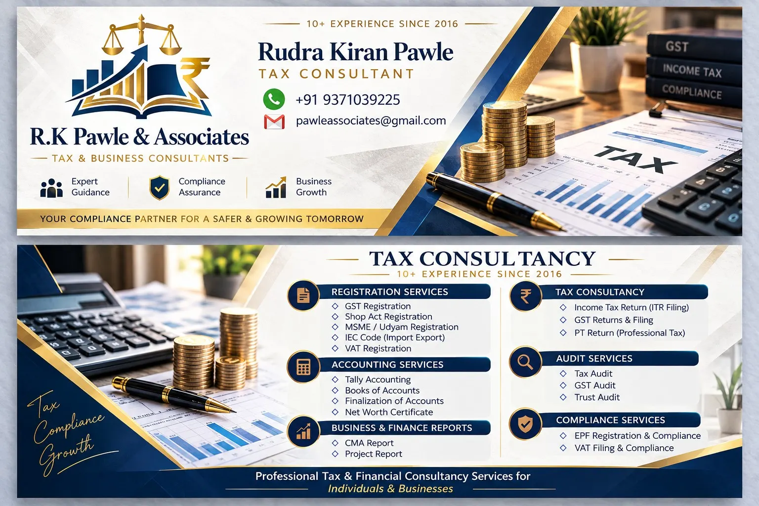 R.K Pawle Tax Consultancy Banner